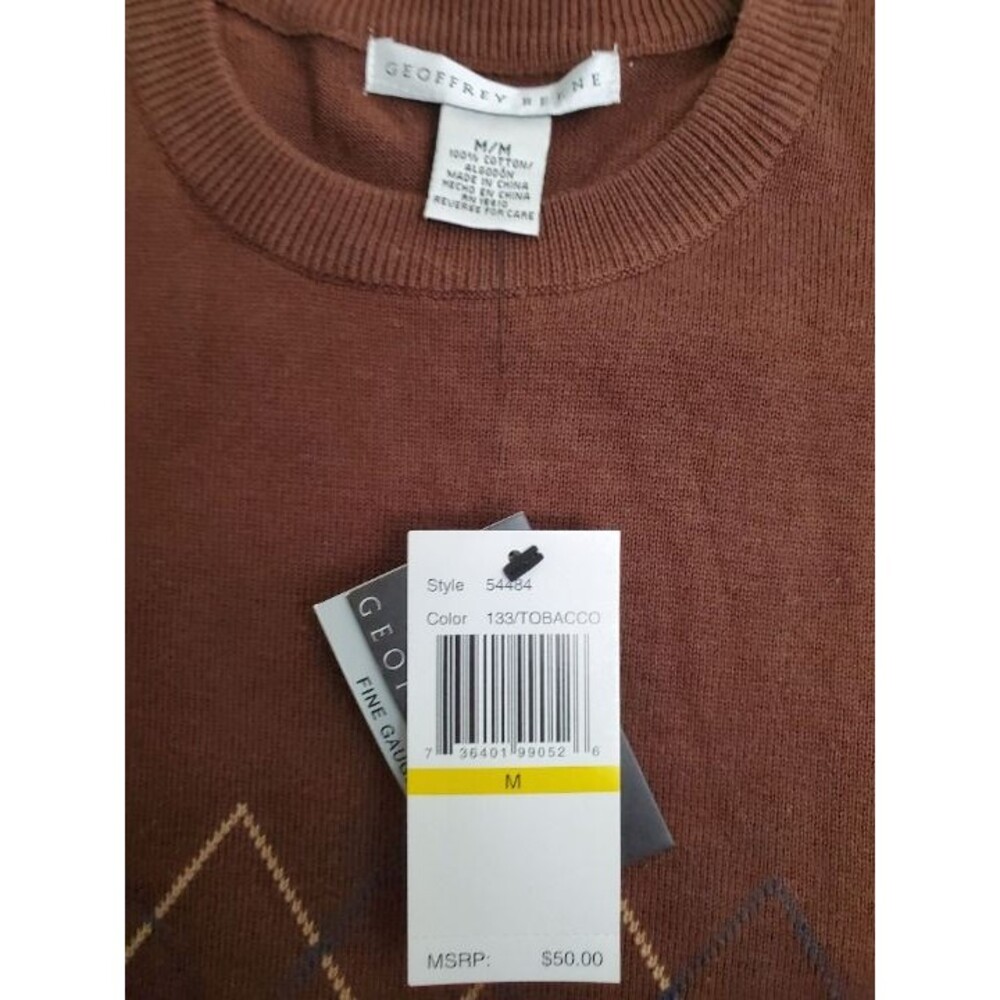 Geoffrey Beene Men's Cotton Sweater XL